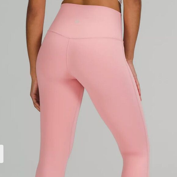 NWT lululemon Align Leggings 25” PANT PINK PUFF PINK SIZE 4 HIGH RISE PERFECT - Picture 8 of 11
